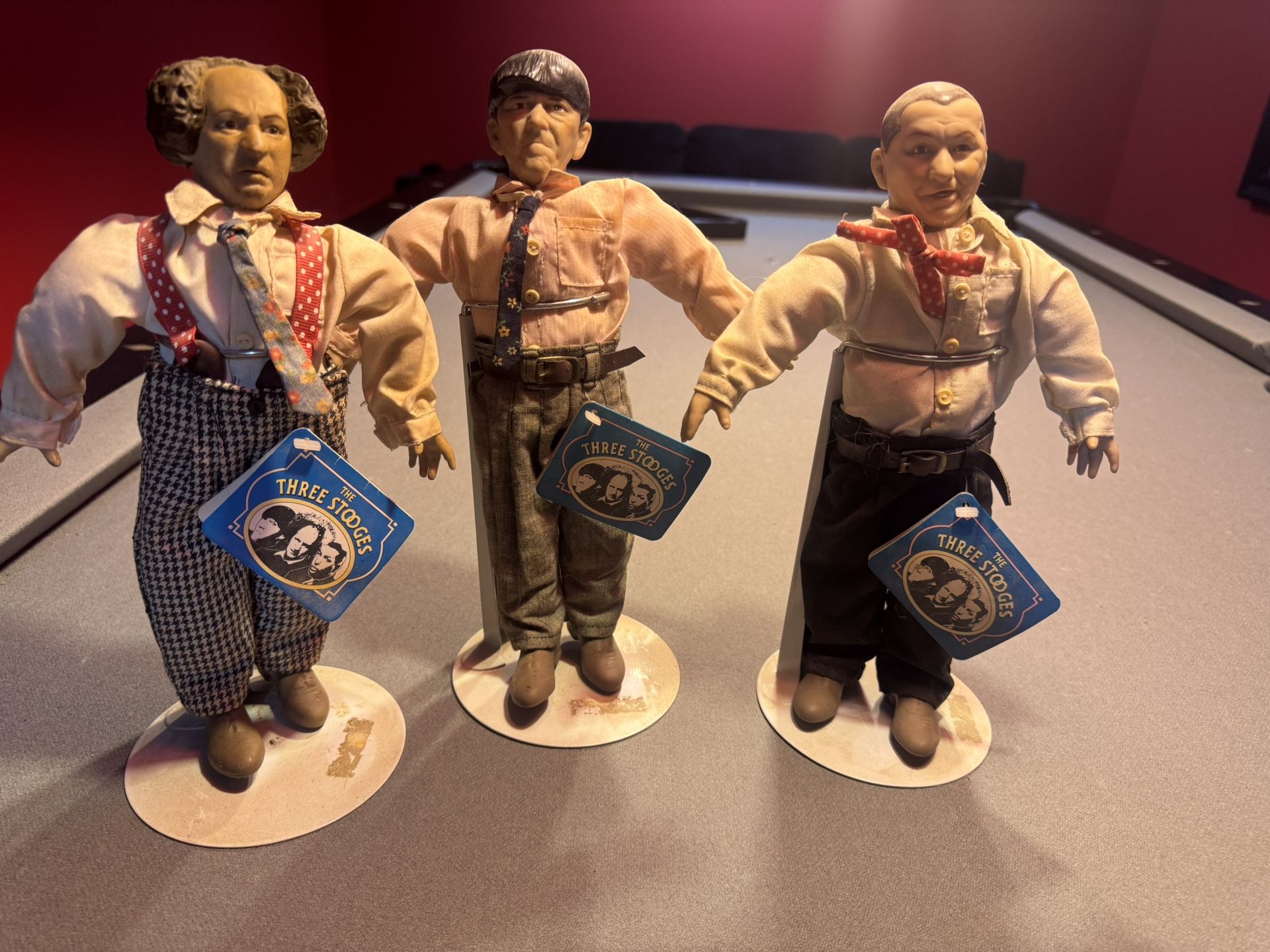 3 Stooges Porcelain Dolls