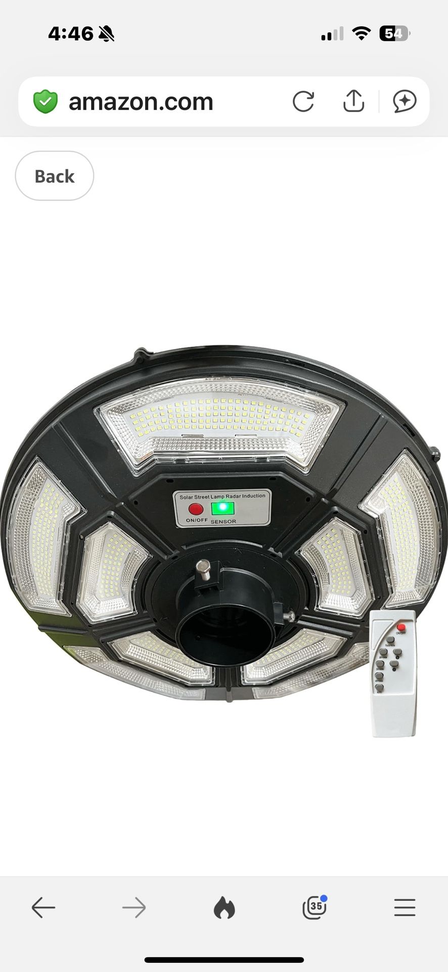 Outdoor Solar Post Light with Motion Sensor & Remote Solar Powered Waterproof Dusk to Dawn Timing 750 LEDs High Brightness Round Large Outdoor La