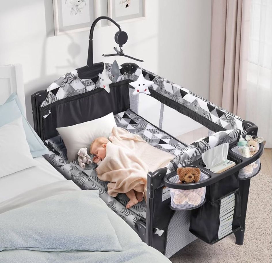 Convenient Bedside Baby Crib