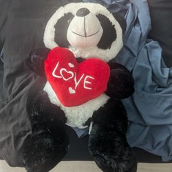 14" Panda Love Teddy Bear