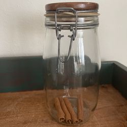 Vintage French Glass Jar 