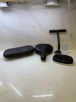 Assorted Bine Padded Seats and Bike Seat Parts
