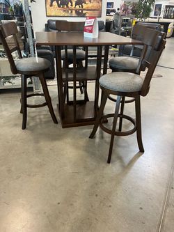 Five piece counter height pub set