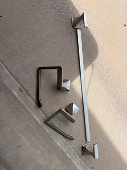 Brushed Nickel Bathroom Hardware Accessory Set