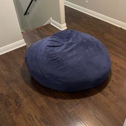 Large Blue LoveSac Beanbag 