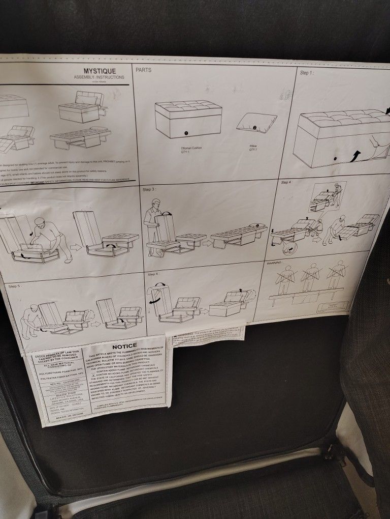 Foldable Twin Bed/Sofa
