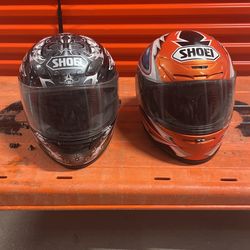 2 Shoei Bike Helmets