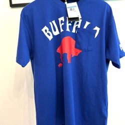 NWT Buffalo Bill Men’s T-Shirt Size M Blue Short Sleeve Crew Neck Tee, Nike