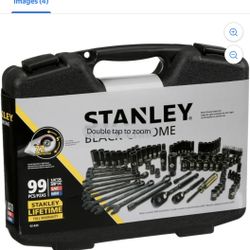 Brand new Stanley Black Chrome 99 Pc Socket Wrench