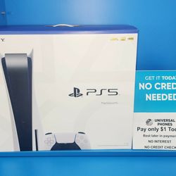SONY PLAYSTATION PS5 DISC VERSION NEW IN BOX $1 TODAY REST  IN PAYMENTS.NO CREDIT CHECK 