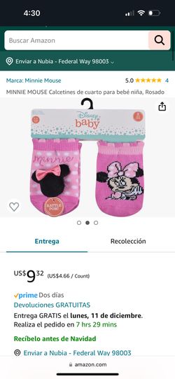 Minnie Mouse Rattle Socks 