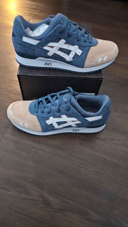 ASICS GEL-LYTE III 07 Remastered Blue/Beige Suede Sneakers- BRAND NEW! SIZE 11.5