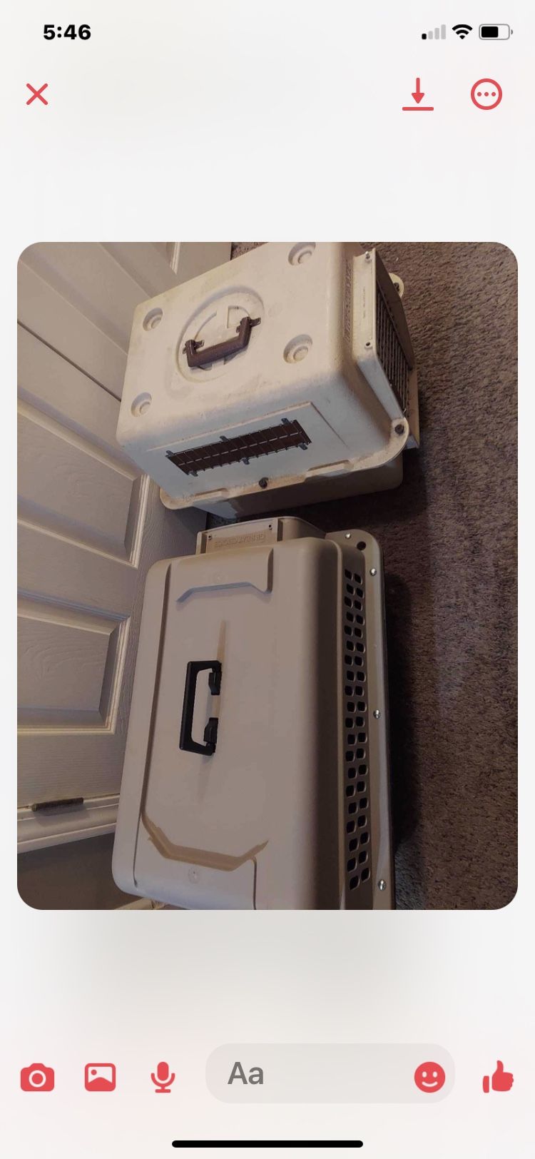 Pet Carrier $20 Each 