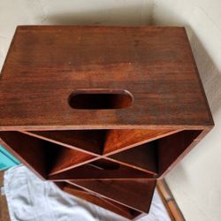 Mahogany Crate Wine Storage 