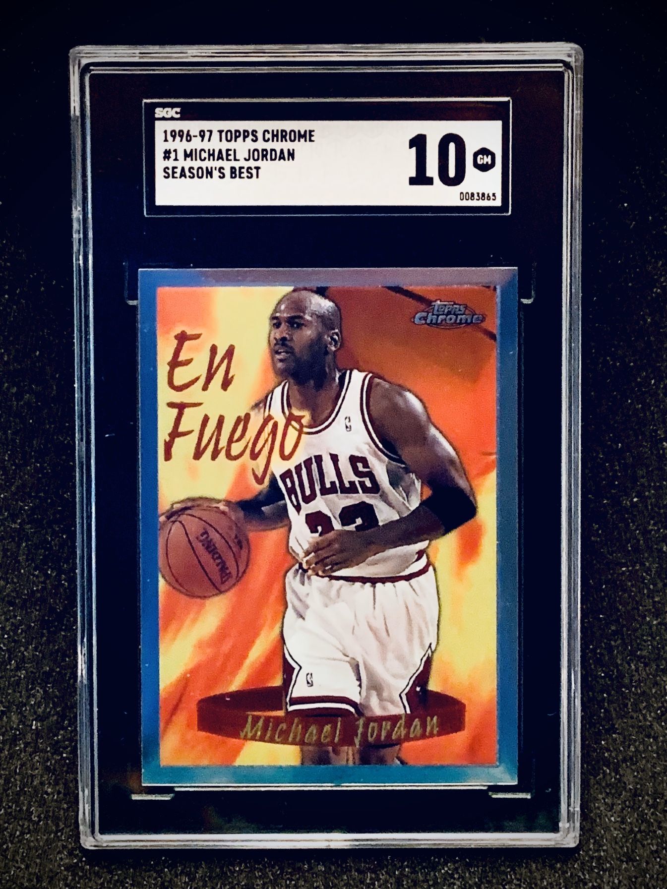 1996-97 Topps Chrome Michael Jordan Season’s Best SGC 10 Gem Mint