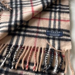 Burberry Beige Nova Check Cashmere Scarf