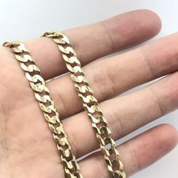 Gold Cuban Chain New 14K 