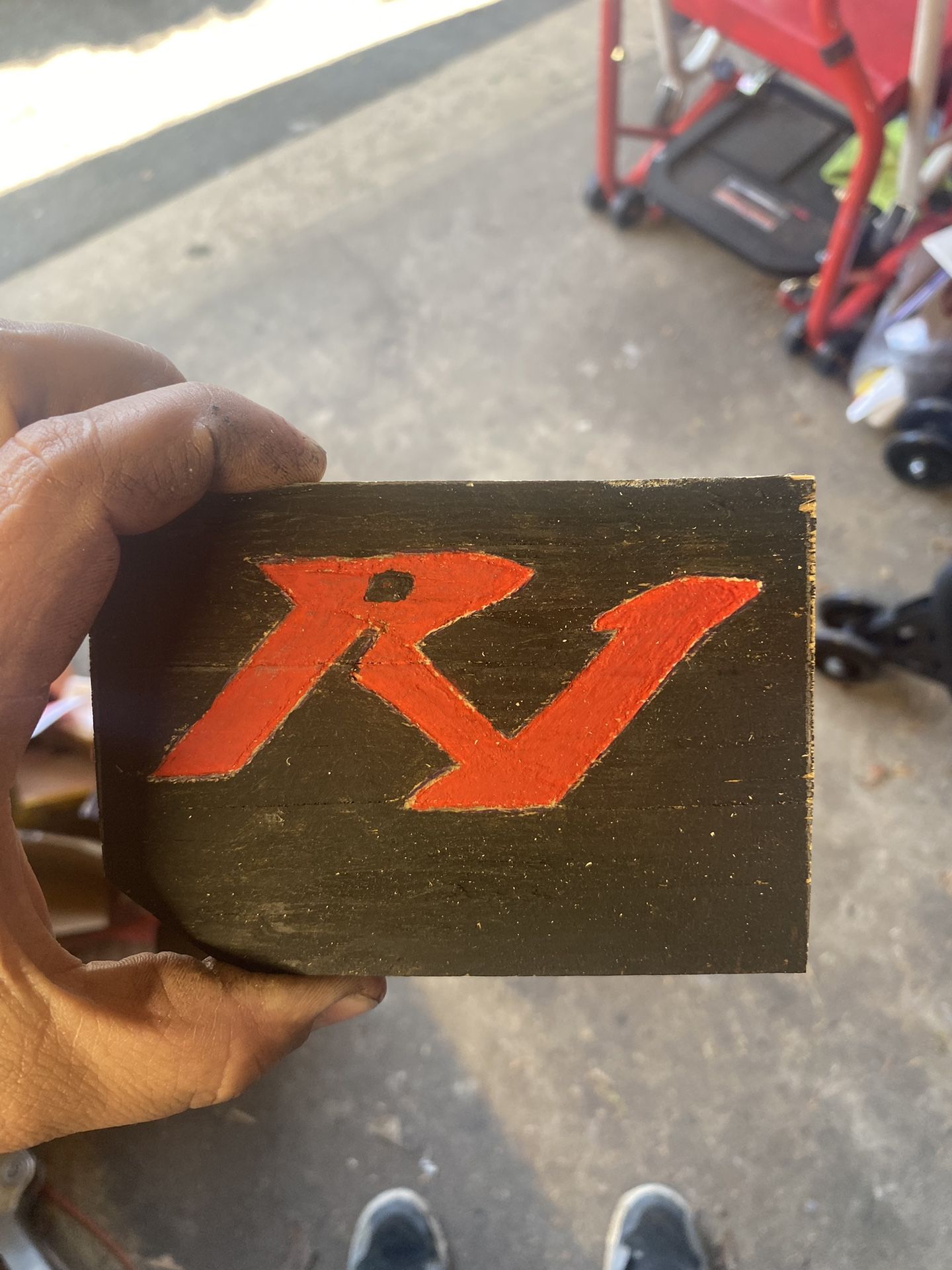 R1 Wood Paper Weight