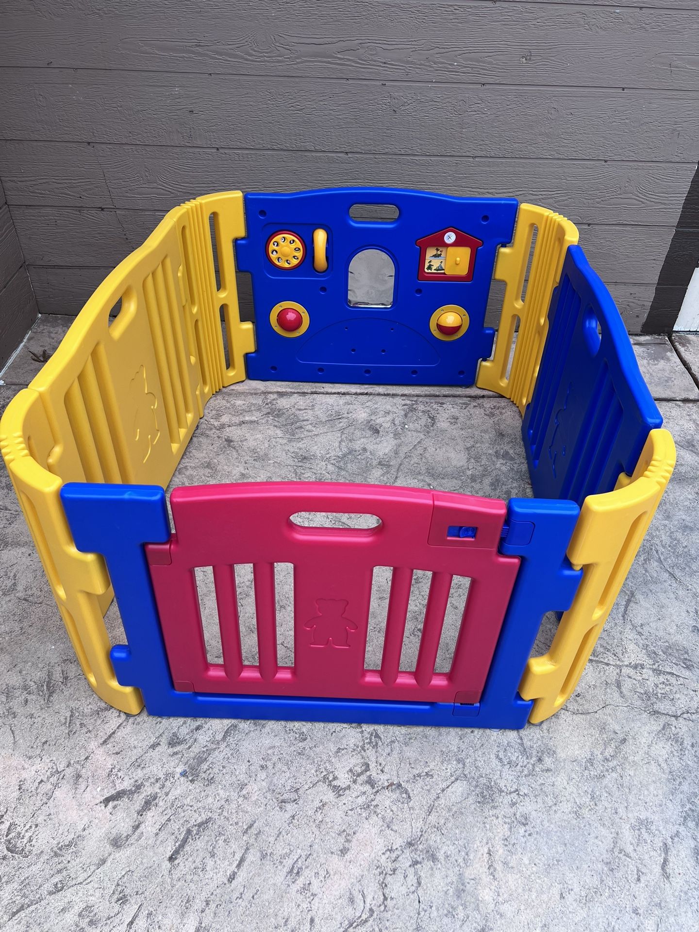 Kidzone Baby Playpen Kids 8 Panel Safety Play Center Yard Home Indoor Outdoor Play Pen