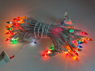 Loose Set UL Decorative Lighting String – 50 LED Multicolored Icicle Lights
