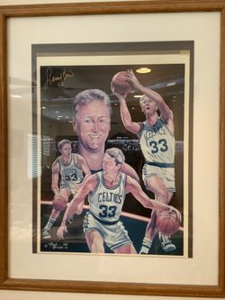 Autographed Photo Portrait, Larry Bird