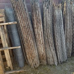 Chain Link Fencing And Chicken Wire