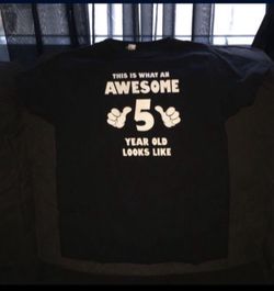 $5, Boys 5th Birthday Shirt size Medium