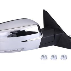 Passenger Side Power Heated Folding Rearview Mirror Compatible for Dodge Ram 