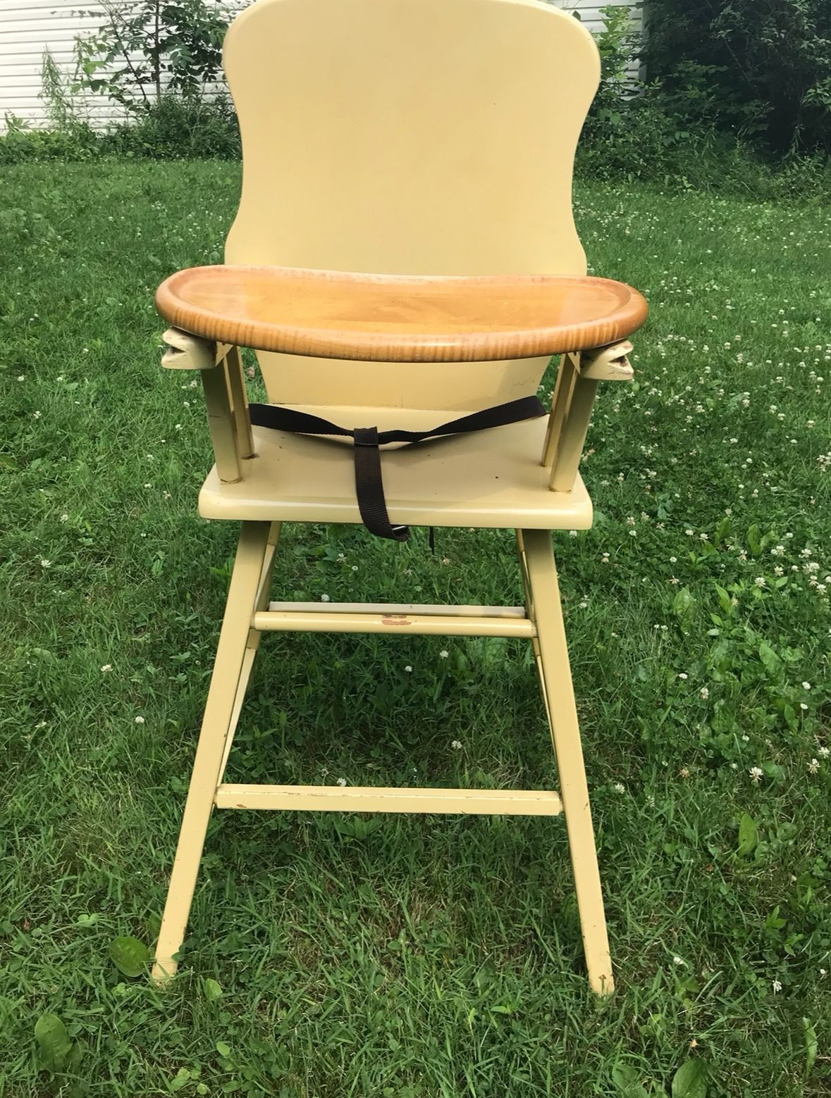 Vintage Painted Wooden High Chair (1940’s)