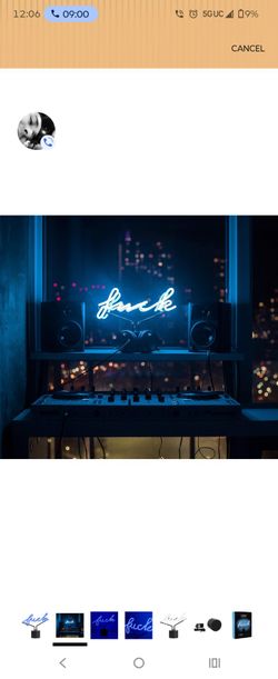 F*ck Neon Desk Light, 9"x11.5" - Light Up Sign, Blue Neon Sign, Off Neon Sign - LED Sign Light up Decor, Cool Neon Signs