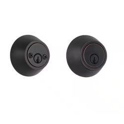 Defiant Aged Bronze Double Cylinder Deadbolt