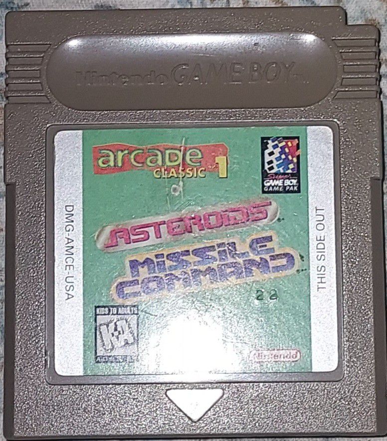 Gameboy Asteroids & Missile Command