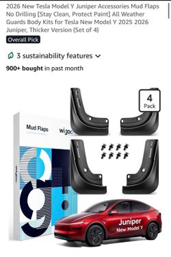 New Tesla Model Y Mudflaps