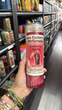 Veladoras preparadas esotéricas de la Santa muerte