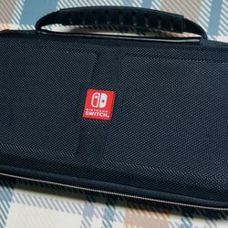 Nintendo Switch Game Traveler Travel Stand Carrying Case Black Fits OLED Or Lite