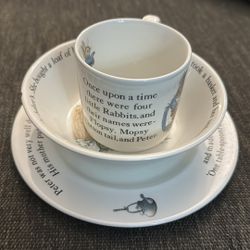 Wedgwood Vintage Peter Rabbit Child’s Place Setting