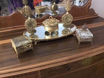 VINTAGES VANITY PERFUME TRAY, BOTTLE  etc