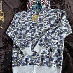 blue bape hoodie