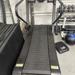 French Fitness CrossFit Manual Resistance Training Treadmill for Home Gym