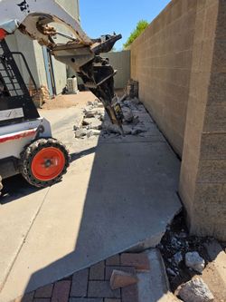 Concrete pool demolition