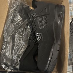 Black Jordan 4s