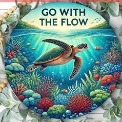 Metal wall Decor. Go With The Flow