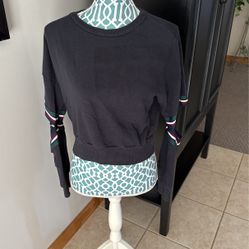  Crop Girl’s Sweatshirt W/ Cut Out Elbows