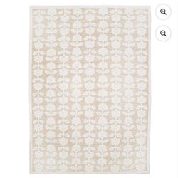 My Texas House Poppy 5'3" x 7' Driftwood Floral Indoor/Outdoor Rug