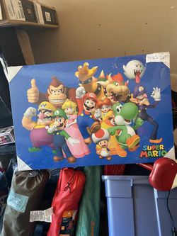 Nice big super Mario wall art