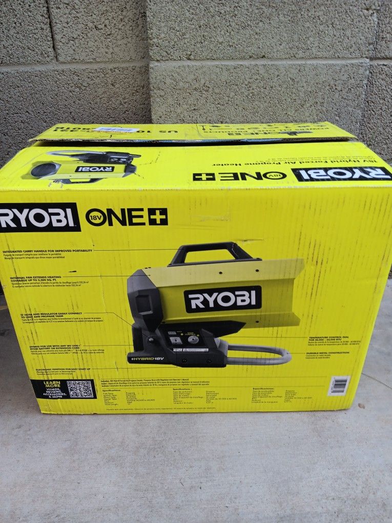HEATER RYOBI 18V TOOL ONLY