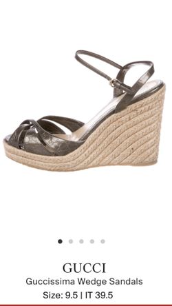 Gucci wedge Sandals size 9.5