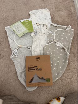 LikeNew-KeaBabies Swaddle 3 pack