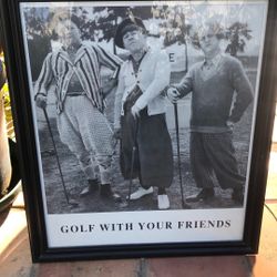 Three Stooges Picture In Frame 