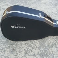 OVATION HARD SHELL CASE  EASY FOR TRAVEL FOR ACOUSTIC ELECTRIC GUITAR 